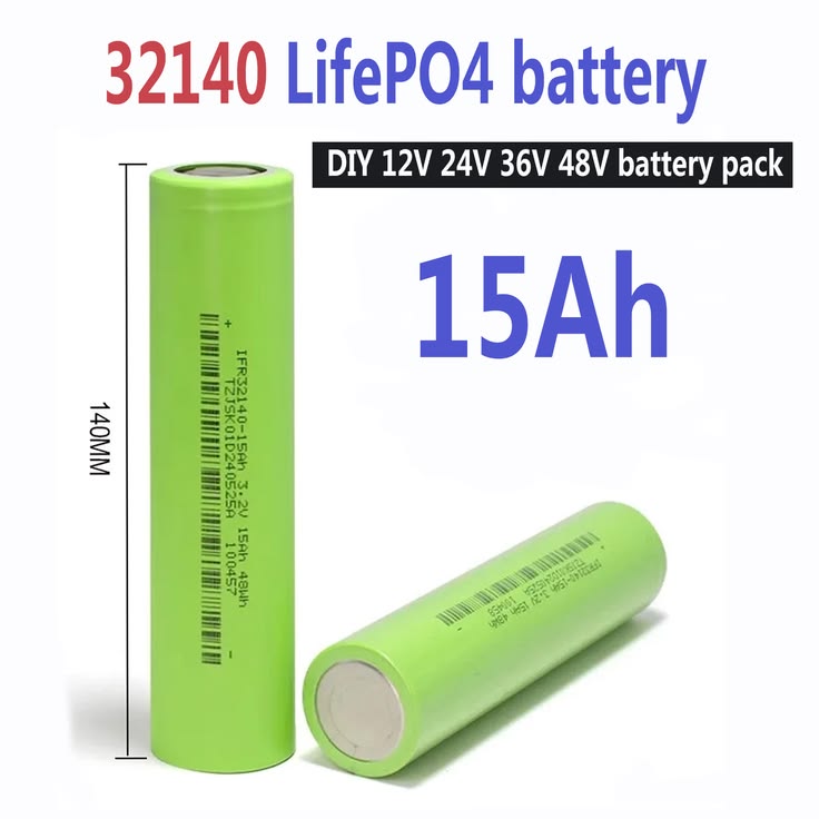 32140 3.2V 15Ah LiFePO4 Rechargeable Battery Cell – A Grade 15000mAh | 45A Continuous | OptoTechBD