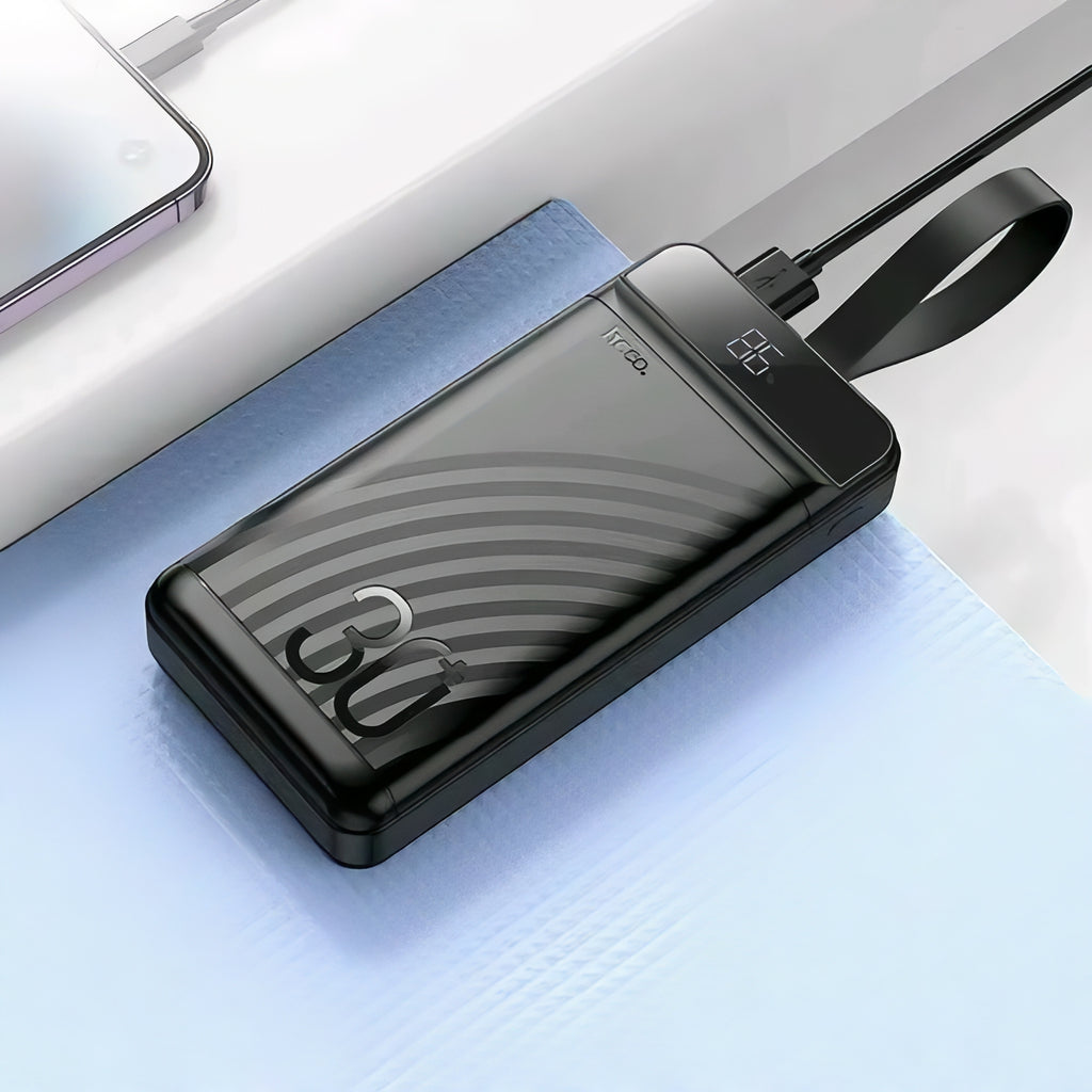 HOCO J123B 30000mAh 22.5W Fast Charging Power Bank with PD 20W Digital Display