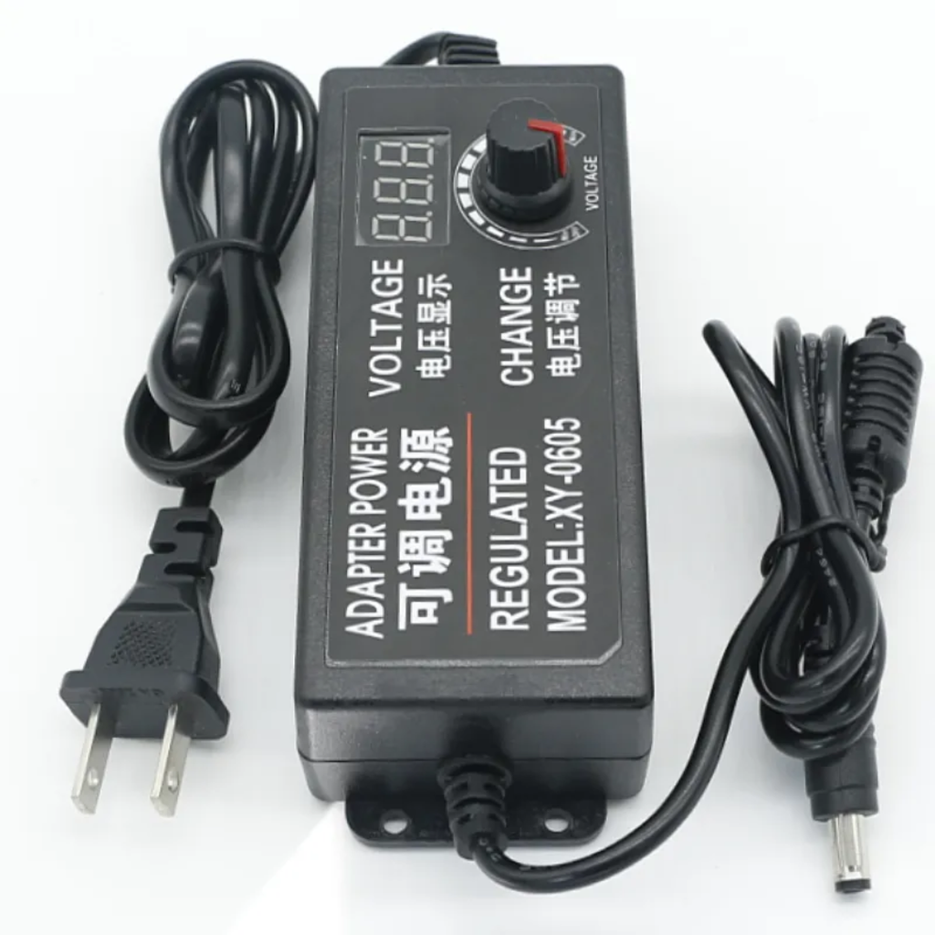 3V-24V Adjustable DC Power Supply Adapter 3A Variable Voltage Adapter with LED Display
