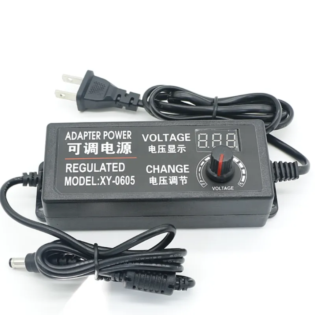 3V-24V Adjustable DC Power Supply Adapter 3A Variable Voltage Adapter with LED Display
