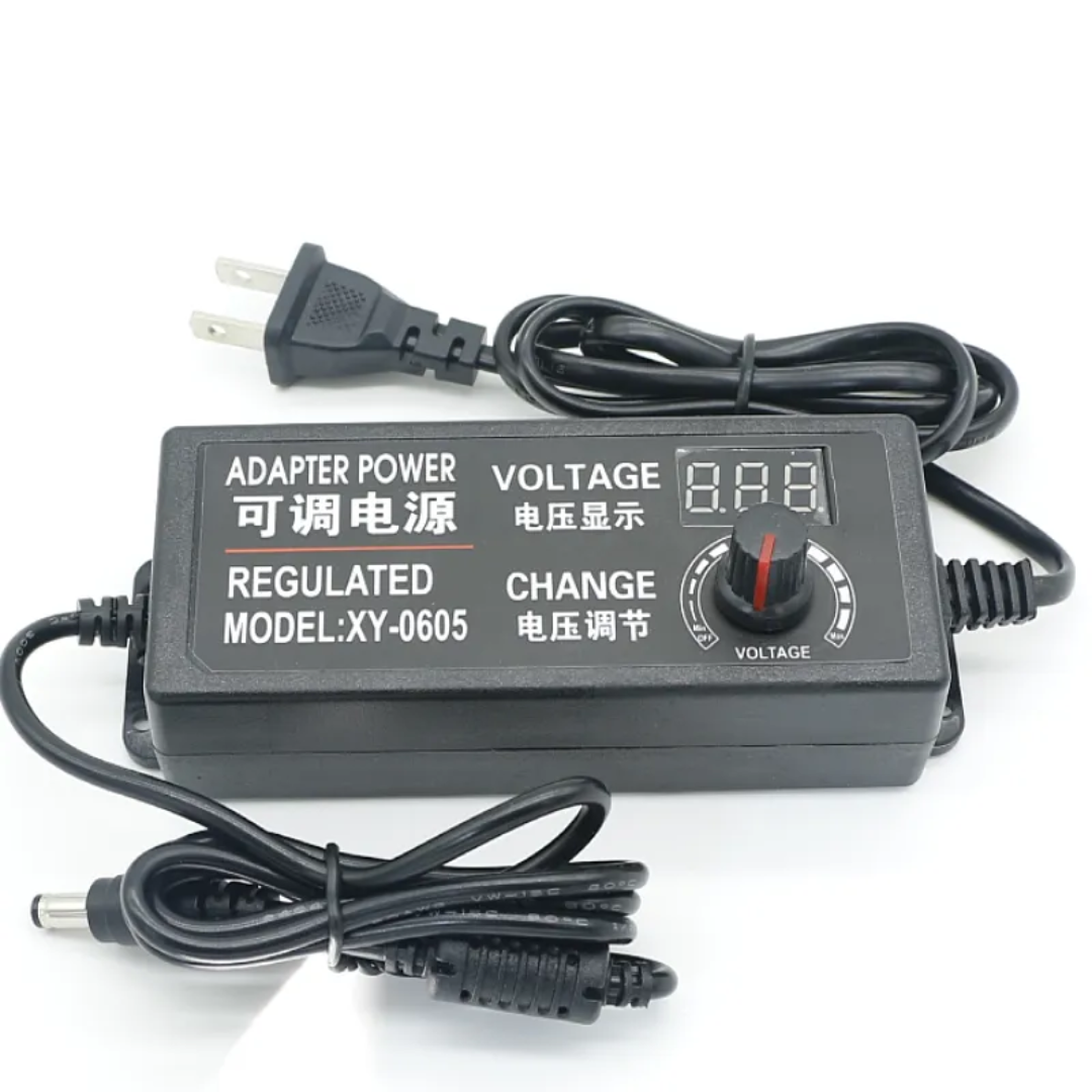 3V-24V Adjustable DC Power Supply Adapter 3A Variable Voltage Adapter with LED Display