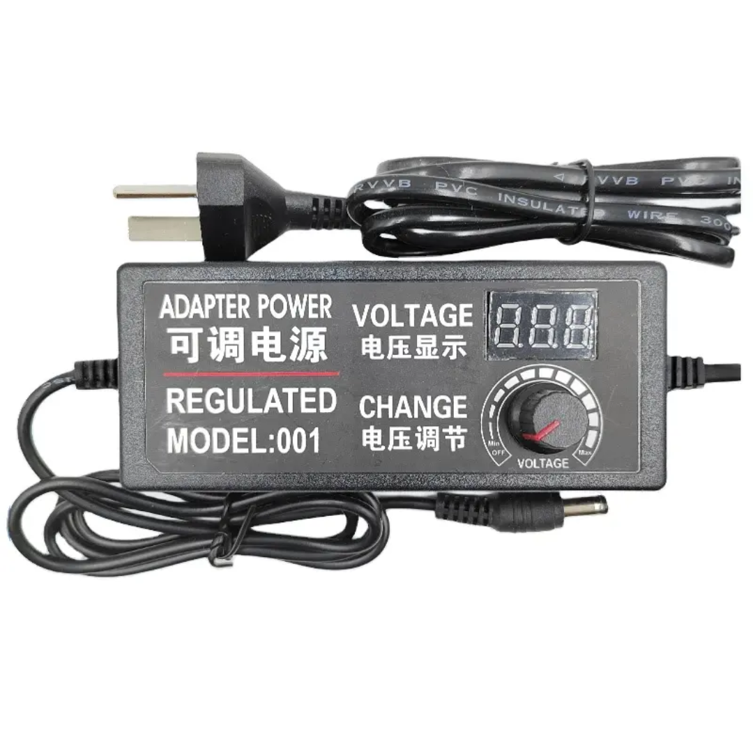 3V-24V Adjustable DC Power Supply Adapter 3A Variable Voltage Adapter with LED Display